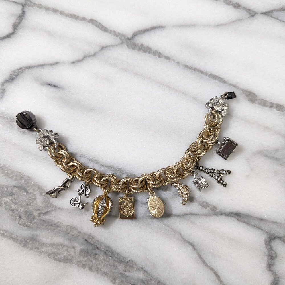 NWOT Banana Republic Charm Bracelet Gold - Picture 6 of 14